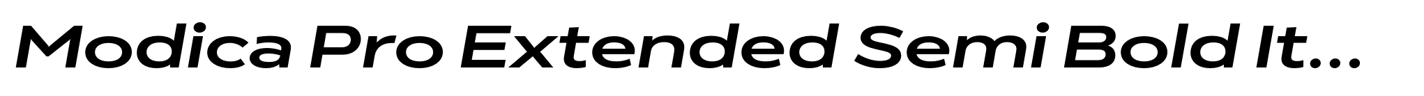 Modica Pro Extended Semi Bold Italic image